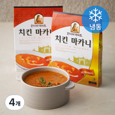 인디아게이트 치킨마카니 커리 (냉동), 200g, 4개