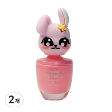 투미니 어린이 프렌즈 수성 네일 8ml, 피치핑크(토끼), 2개