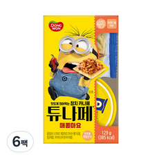 동원참치 튜나페 매콤마요, 6팩, 129g