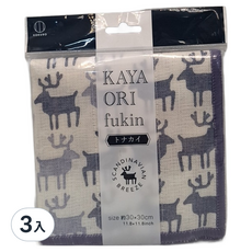 小久保多用途擦拭巾/馴鹿,3入,北歐風清潔抹布,廚房用品