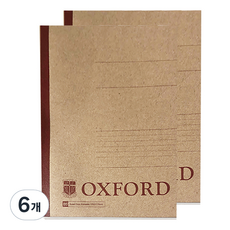 OXFORD 크라프트 잘펴지는 노트 A4 50매, 6개