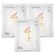 BODY GOALS 白奶昔 蘋果牛奶, 5g纖維, 120 KCAL, 30g, 3包