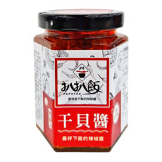 扒扒飯 雙椒干貝醬, 香甜麻辣 海味鮮辣 鹹甜交織, 180g, 1罐