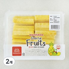 만나 골드 프레쉬컷 파인애플, 1kg, 2개