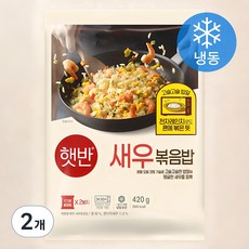 햇반 새우볶음밥 2개입 (냉동), 420g, 2개 210g, 4봉