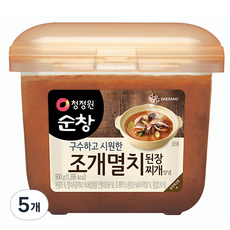 청정원순창 조개멸치 된장 찌개양념, 900g, 5개