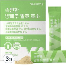 비타민마을 속편한 양배추 발효 효소 30p, 60g, 3개