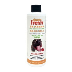 earth rated 莎賓 犬用潔牙水 熟齡犬用 - 口腔護理，減少牙菌斑和牙垢，只需加水, 250ml, 1瓶