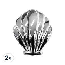 위글위글 Shell 헤어브러쉬, Silver, 2개