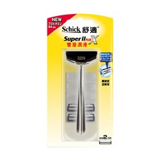 Schick 舒適牌 PlusX 雙層潤滑刮鬍刀，潤滑版，雙層刀片設計，舒適刀把, 1組