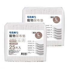 毛乾爽 寵物尿布墊, L號 60x90cm, 輕薄型 1.2公斤, 25片入, 防漏, 6層鎖水技術, 60*90cm, 25片, 2包