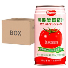 KAGOME 可果美 有鹽蕃茄汁, 24罐, 完熟蕃茄 台灣製造, 340ml