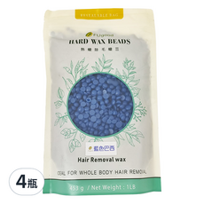 FUgood 膚之呵護 藍色巴西蠟豆 453g 4瓶組 熱蠟除毛 告別毛手毛腳, 4瓶
