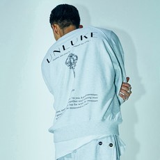 언크루 남녀공용 OVERSIZED LUKE 6대38 KEY LOGO 스웻셔츠