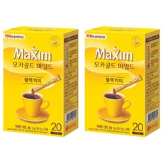 맥심 모카골드 마일드 블랙커피, 900mg, 20개입, 2개 0.9g, 20개입, 2개