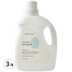 심플리오 스킨프렌들리 유아세제 클린코튼향 2.5L, 3개