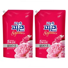 피죤 시그니처 실내건조 고농축 섬유유연제 플라워 페스티벌 리필, 1.7L, 2개