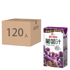 光泉 果汁時刻 葡萄汁 300ml x 24入, 西班牙葡萄添加, 120入
