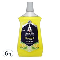 아스토니쉬 바닥 클리너 시트러스 버스트, 1000ml, 6개