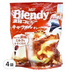 AGF Blendy 濃縮咖啡球, 焦糖歐蕾口味, 6入, 18g, 6個, 4袋