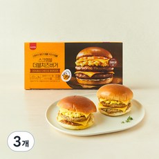 삼립 스크램블 더블 치즈버거 3개입, 600g, 3개