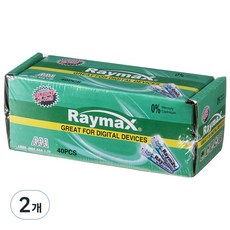 레이맥스 알카라인 AAA 건전지, 40개입, 2개