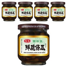 愛之味 鮮脆條瓜, 180g, 5罐