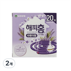 해피홈 모기향S 라벤더향 20p, 260g, 2개