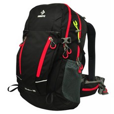 DIBOTE迪伯特 專業登山休閒背包40L，輕量化設計，舒適背負系統，黑色時尚外觀, 黑色