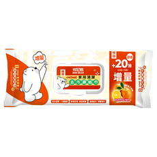 BENI BEAR 邦尼熊 家用清潔去污濕紙巾，極厚增量20抽（60抽+20抽）, 220 x 200mm, 3包