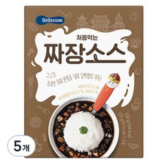 베베쿡 처음먹는 덮밥 소스, 짜장, 200g, 5개