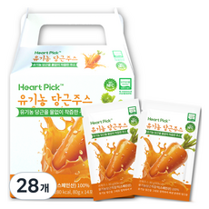 하트픽 유기농 당근주스, 80g, 28개