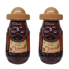 濟州島 Jeju Story 五味子茶, 石頭爺爺造型瓶身, 韓國原裝進口, 570g, 2瓶