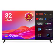 이노스 5년 무상AS FHD QLED 구글 TV 32인치 티비, 81cm(32인치), G32FQLED, 스탠드형, 고객직접설치