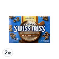 SWISS MISS 香醇牛奶可可粉, 極品可可粉, 輕便隨身包, 28g, 10個, 2盒