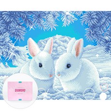 토끼보석십자수