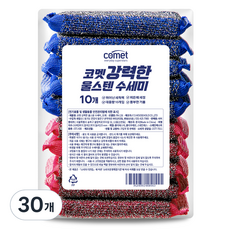 코멧 강력한 울스텐 수세미, 30개, 1개입