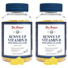 Dr.Brian ROETTGER Sunny Up維他命D軟糖 鳳梨口味 200g, 100顆, 2個