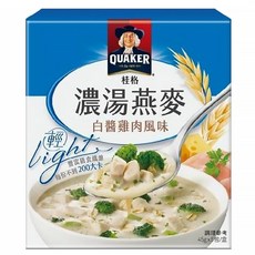 QUAKER 桂格 濃湯燕麥 白醬雞肉風味 5入, 225g, 1盒
