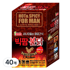 롯데햄 빅팜 불닭 간식 소시지, 60g, 40개