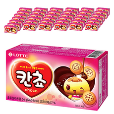 롯데제과 칸쵸 초코맛, 54g, 32개