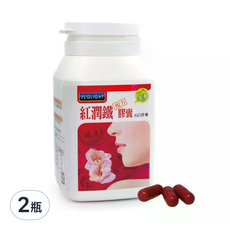 VEGLIGHT 素天堂 紅潤鐵複方膠囊, 含鐵量高(24%)，德國來源，60膠囊, 60顆, 2瓶