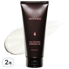 모레모 미라클 2X 단백질 헤어팩 극손상 트리트먼트, 180ml, 2개