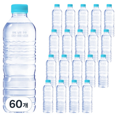 가야 G워터 생수 무라벨, 500ml, 60개