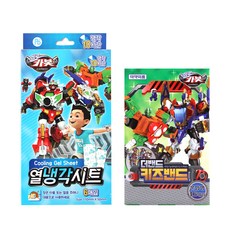 헬로카봇 어린이 KC 공급자적합성 확인 10시간 열냉각시트 2p x 3세트 + 키즈밴드 혼합형 16p 세트, 1세트