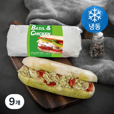 테이트 바질 앤 치킨 샌드위치 (냉동), 170g, 9개