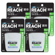 REACH 麗奇 潔牙線 含蠟薄荷, 50m, 4個