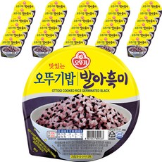 맛있는 오뚜기밥 발아흑미, 210g, 36개