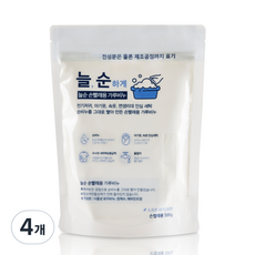 강청 늘순 손빨래용 가루비누 분말세제 본품, 500g, 4개