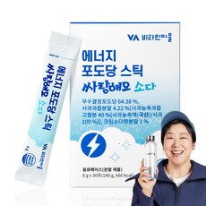 Vitamin Village 能量葡萄糖粉隨身包 蘇打口味 30條入, 1盒, 180g